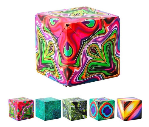 Cubo Mágico Magneico 3d Transformable Para Niños Y Adultos
