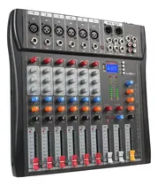 Comprar Mesa De Som 6 Canais Bluetooth Usb Mixer Mp3 Playe Digital