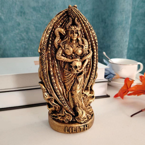 Estátua De Resina De Lilith, Mesa De Altar Escultural Gótica