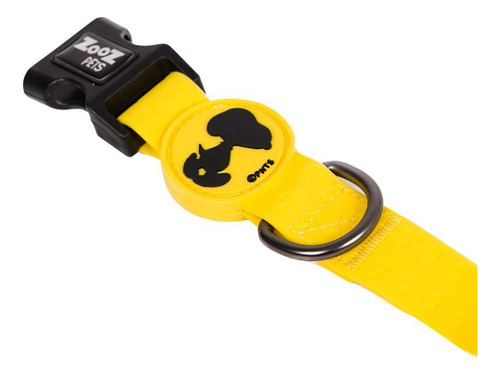 Coleira Para Cachorro Pet Snoopy Yellow Zooz Pets 36cm Pp