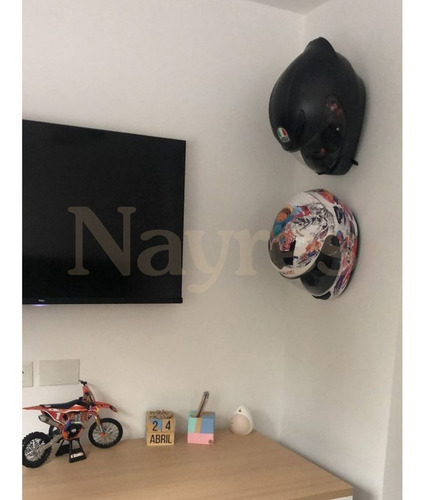 Soporte Porta Casco Moto + Perchero Campera Diseño Nayres