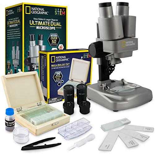 Microscopio Science Kit Microscopio Led Doble Niños Ul...