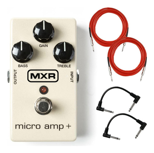 Pedal De Efectos Guitarra Mxr M233 Micro Amp + Paquete ...