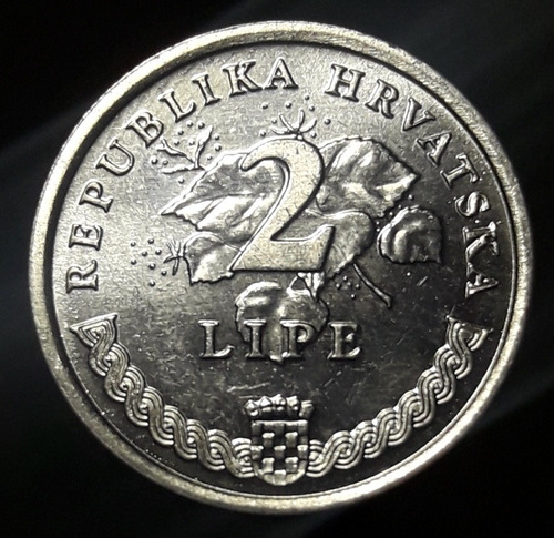 Moneda Croacia 2 Lipe 1998 