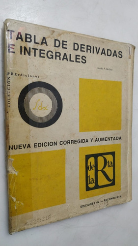 Tabla De Derivadas E Integrales Preediciones 1990