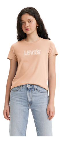 Polera Mujer Regular Fit Lisa Logo Rosado Levis 17369-2519