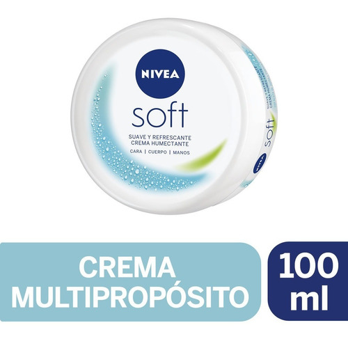 Nivea Crema Hidratante Soft Para Manos Y Cuerpo 100 Ml