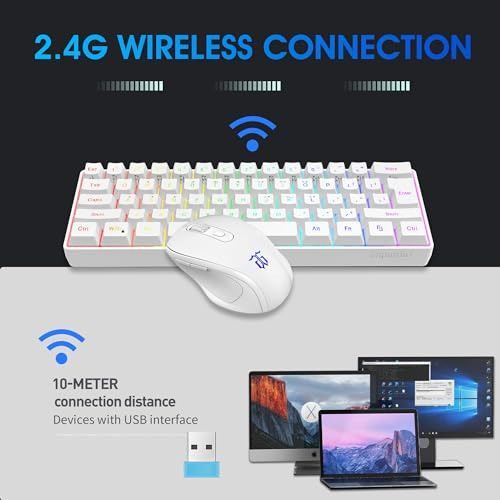 Snpurdiri 2.4g Wireless Gaming Keyboard And Mouse Combo, Inc