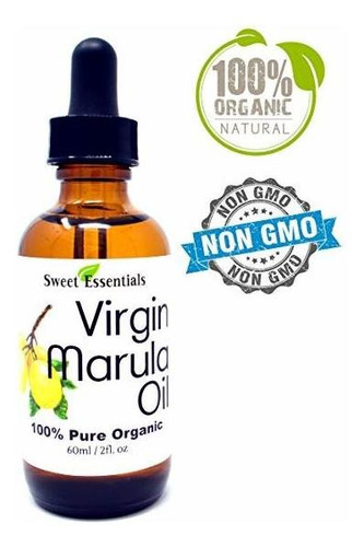 Orgánica Sin Refinar Aceite De Marula | 2 Oz Botella De Cris