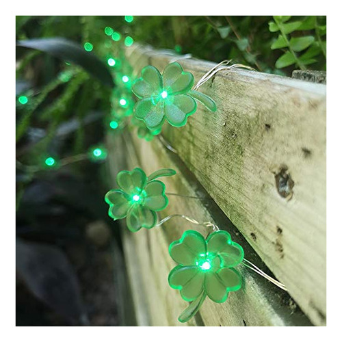 Tres Hojas Del Día De San Patricio Shamrock Luces 8skku