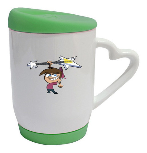 Mug Base Tapa Silicona Dibujos Animados   R185