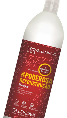 Gllendex Poderosa Reconstruccion Coco Shampoo Enjuague 1l 6c