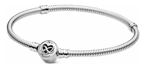 Brazalete Pandora Moments Heart Infinity Clasp Snake Chain