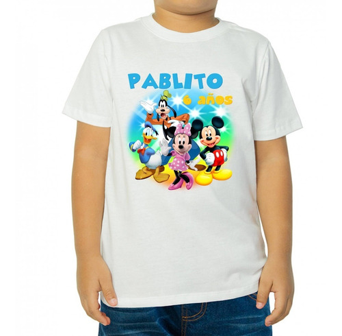 10 Playeras Mickey Mouse Personalizada Fiesta ¡envio Gratis!