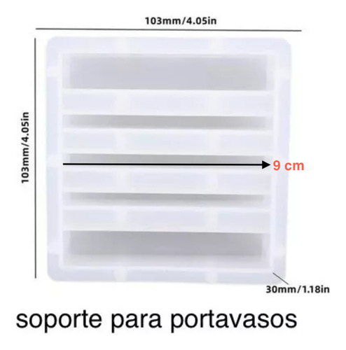 Molde De Silicon Soporte Guardar Portavasos