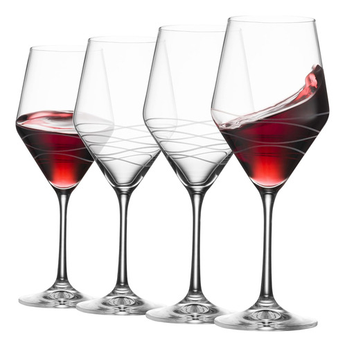 Juego De Copas De Vino Tinto De 4 | Elegante Juego De Copa D