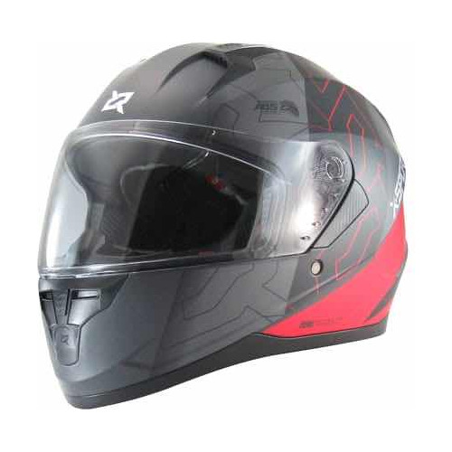 Casco X-sports M67 Xpider Gris Y Rojo Mate