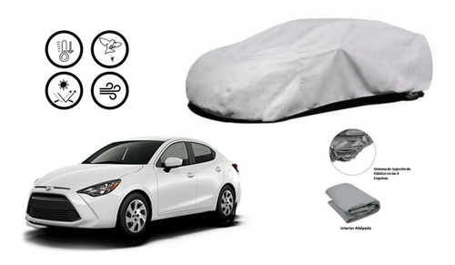 Car Cover Toyota Yaris Sedan 2014 Afelpada. Msi