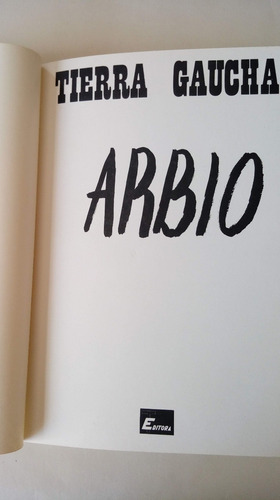 Tierra Gaucha Libro Ilustrado Autor Arbio (Usado)