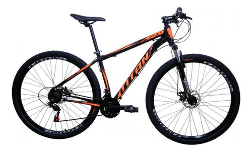 Bicicleta Aro 29 Cairu Titan 21 Marchas Freio Mecânico Cor Preto/laranja Tamanho Do Quadro 29 Tit