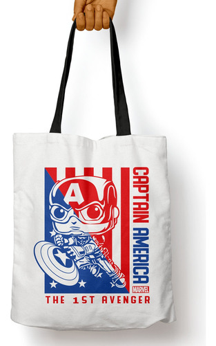 Bolso Capitan America Dibujo (d1580 Boleto.store)