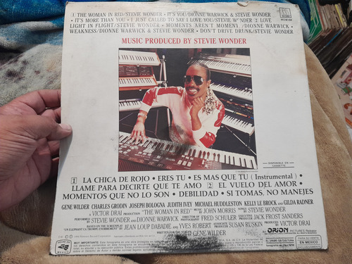 The Woman In Red Stevie Wonder En Formato Lp,acetato,vinyl (Usado)