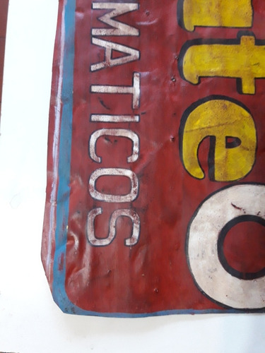 Cartel De Publicidad Antigia Fate Pintado A Mano.
