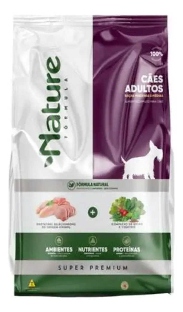 Ração Nature Fórmula Cães Adultos Pequenos/médios 1kg