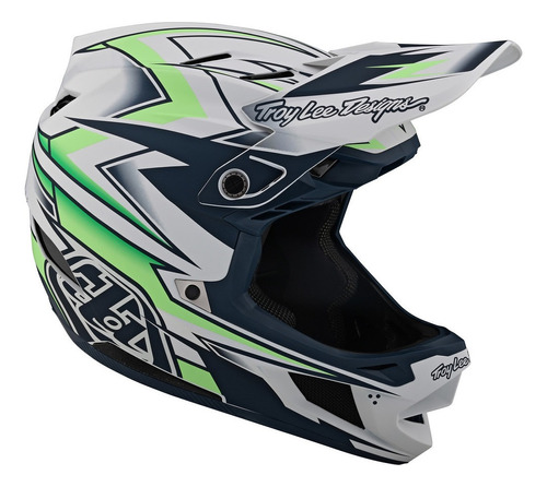 Casco De Ciclismo Troy Lee Designs D4 Composite D4 Composite Helmet Volt White No Aplica Blanco Xl