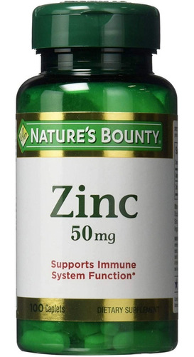 Zinc Nature's Bounty 50mg - Unidad A - Unidad a $4
