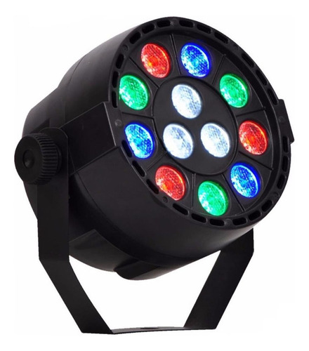 Luz Par 12 Leds 1w Rgb Dmx Strobo Painel Digital Canho