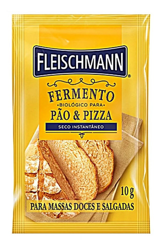 Imagem 1 de 2 de Fermento Biológico Seco Instantâneo Pães Fleischmann 10g