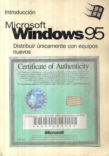 Introducción Microsoft Windows 95 