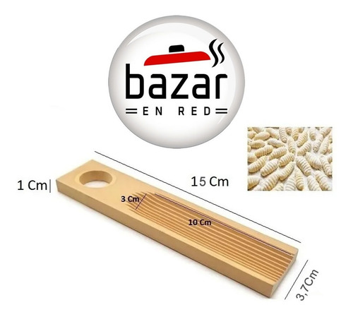 Imagen 2 de 6 de Molde De Ñoquis Ñoquera Manual Pasta Fresca 15x3,7 Jovifel
