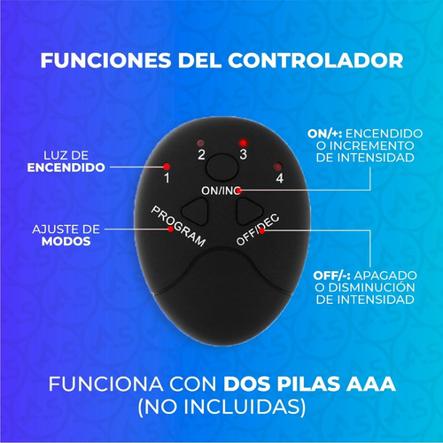 Imagen 7 de 10 de Electro Estimulador Muscular Glúteos Tonifica Cola Electrodo