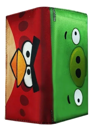 Imagen 1 de 6 de Angry Birds Cartera Larga Pig Red