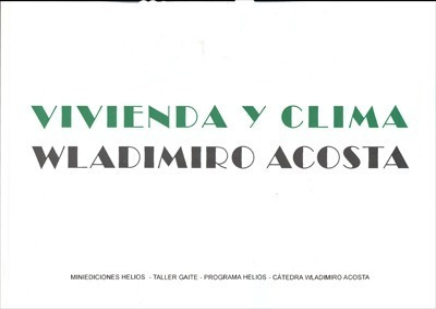 Imagen 1 de 2 de Vivienda Y Clima, Arnoldo Gaite