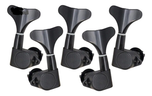 5 Clavijas Para Bajo Negras Machine Head (ibanez, Jackson) Color Negro