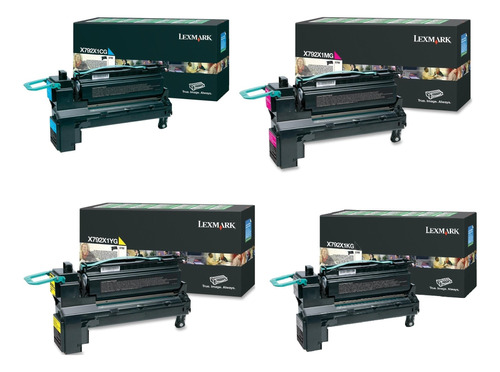 Tóner Lexmark Original X792x1kg X792x1cg X792x1yg X792x1mg