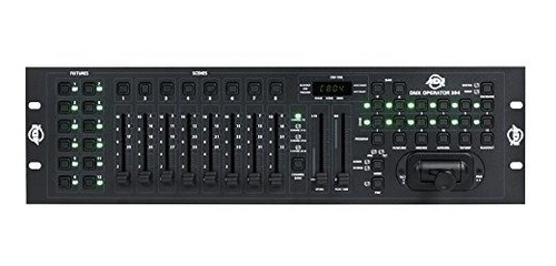 Mezclador Dmx-384 Con 12 Programas De Chase Y 8 Faders