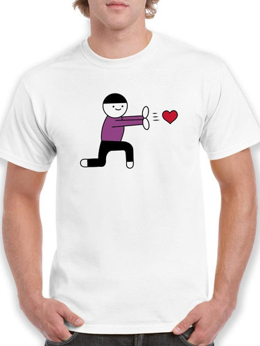 Playera San Valentín Te Doy Mi Corazón Para Hombre