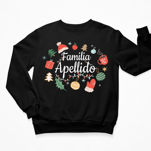 Imagen 2 de 4 de Sudadera Navidad - Unisex- Diseño Navideño- Familia Apellido