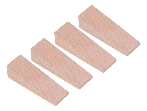 4 Topes De Madera, Triangulares, Antideslizante, Para Puerta