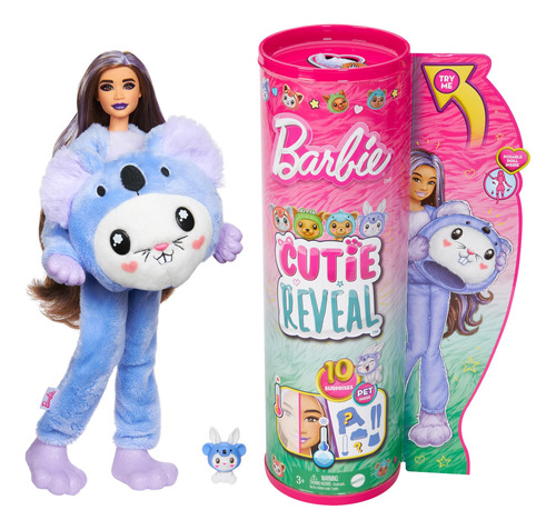 Barbie Muñeco Cutie Reveal Y Accesorios Con Disfraz De Pelu