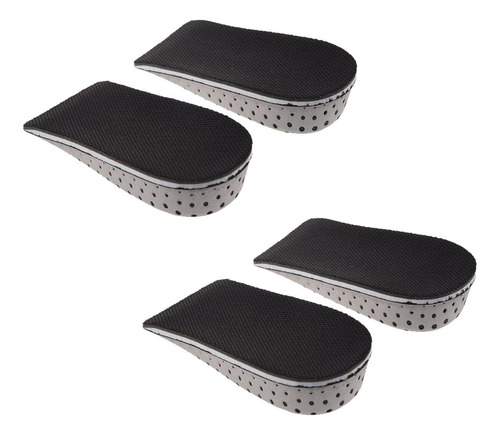 Almohadillas De Media Plantilla, Mxhiy-002, 2 Pares, Alto 3c Color Gris/negro
