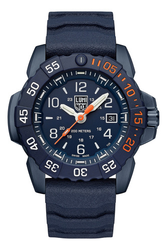 Set Reloj Y Correa Luminox Hombre Naranja Xs.3253.cbnsf.set