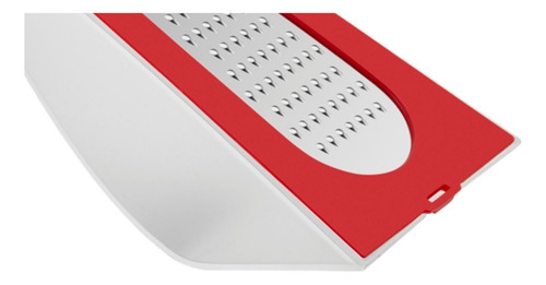 Rallador Con Recipiente Contendedor Color Rojo