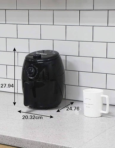 Imagen 2 de 2 de Freidora Eléctrica Sin Aceite Elite Gourmet De 2,1 Q 120 V