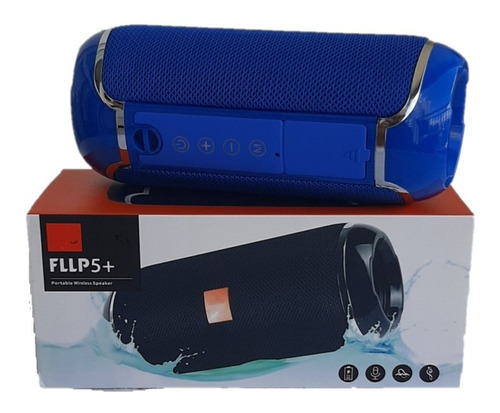 Caixa De Som Bluetooth Multimidia Speaker Mini Fllp5+ Azul