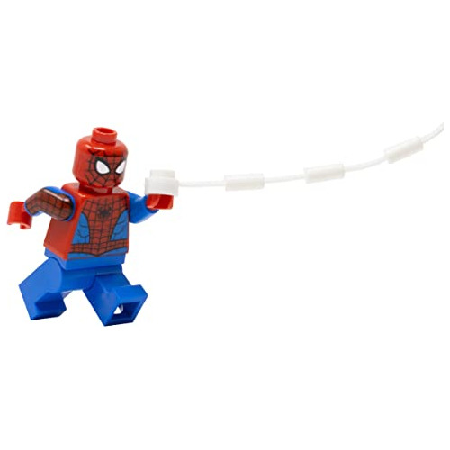 Minifigura De Lego Superheroes: Spiderman Con Telaraña E Imp